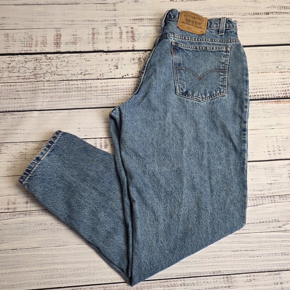 Vintage Levis Orange Tab Jeans Womens 16 M 32x20 Blue 951‎ Relaxed Tapered 1996